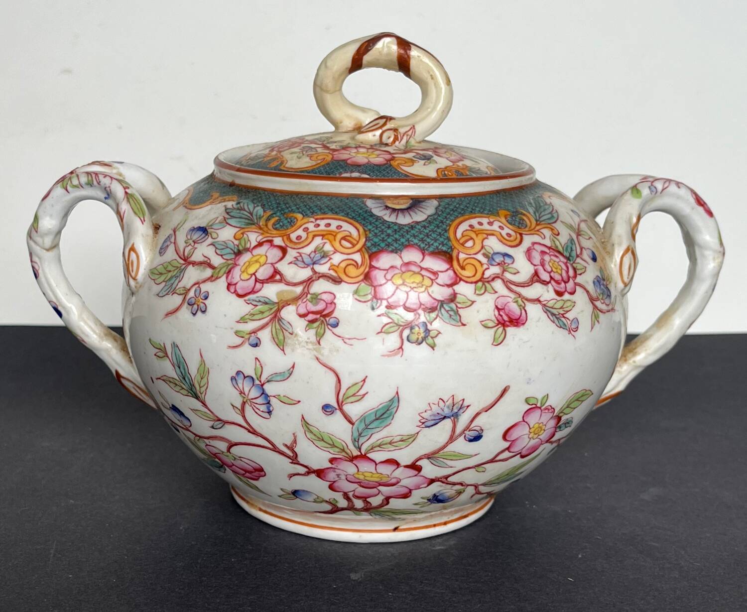 Porcelain sugar bowl