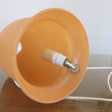 Mushroom lamp in pale orange opaline from the 70s