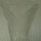 Crystal vase with butterfly decor