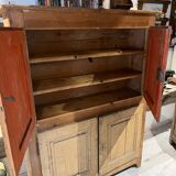Vintage farmhouse high sideboard from the 19th century