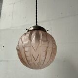 Art Deco glass suspension