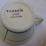 Service à café vintage Gien modèle Tamaris en porcelaine