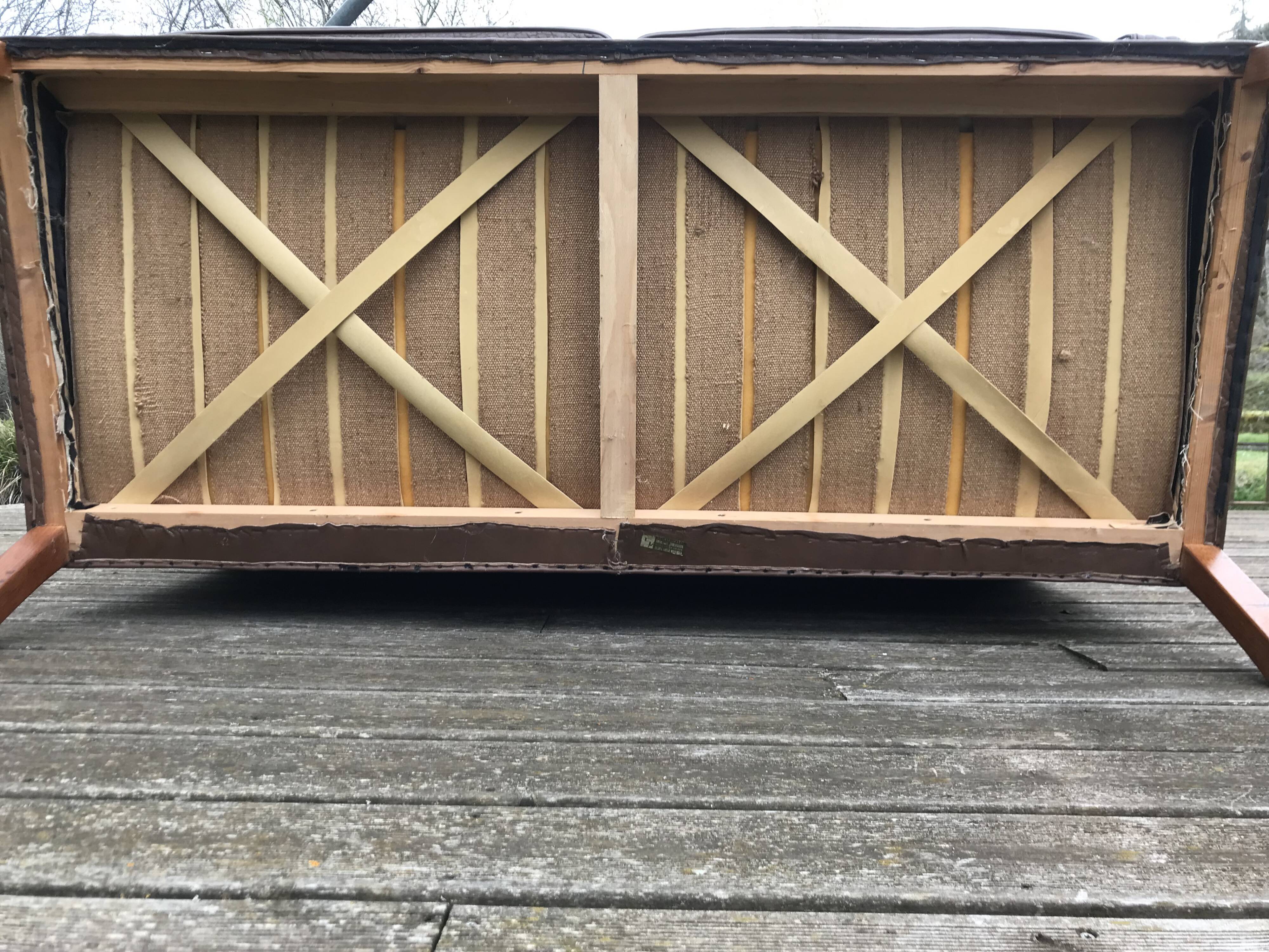 Borge Mogensen 2-seater leather sofa 2192