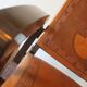 Tiahuanaco design tooled leather folding armchair by Angel Pazmino, Ecuador