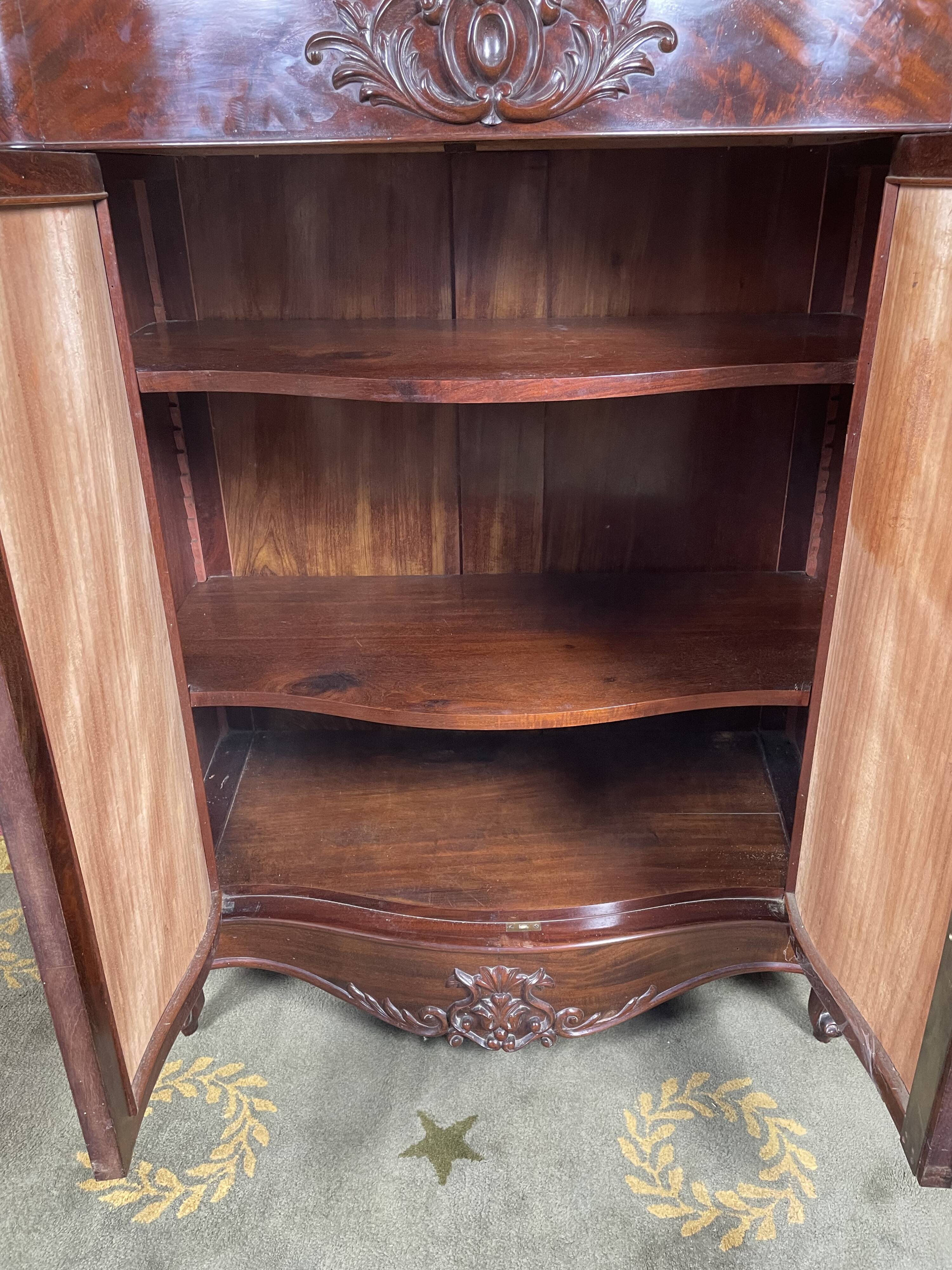 Napoleon III mahogany support cabinet