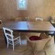 Vintage wooden farmhouse table