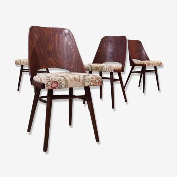 Suite de 4 chaises Ton 514 Oswald Haerdtl