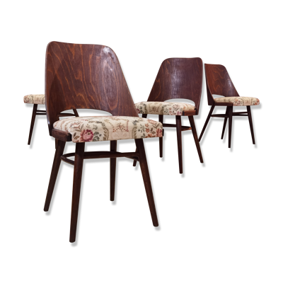 Suite de 4 chaises Ton 514 Oswald Haerdtl