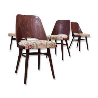 Suite of 4 chairs Ton 514 Oswald Haerdtl