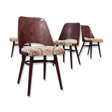 Set of 4 Ton 514 chairs by Oswald Haerdtl