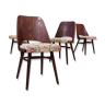 Suite de 4 chaises Ton 514 Oswald Haerdtl