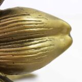 Brass flower candle holder