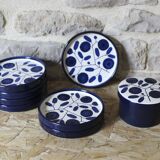 Set of 7 small plates and a pot Melitta Stockholm