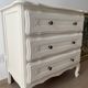 Commode blanc plume