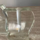 Pair of single-flower vases in glass paste from the 70s