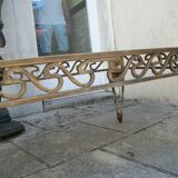 Metal and glass coffee table