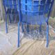 Paire de fauteils de jardin ou de terrasse bleu outremer