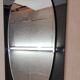 Smoked glass and white designed mirror with a freeform irregular shape - 1960s/70s
