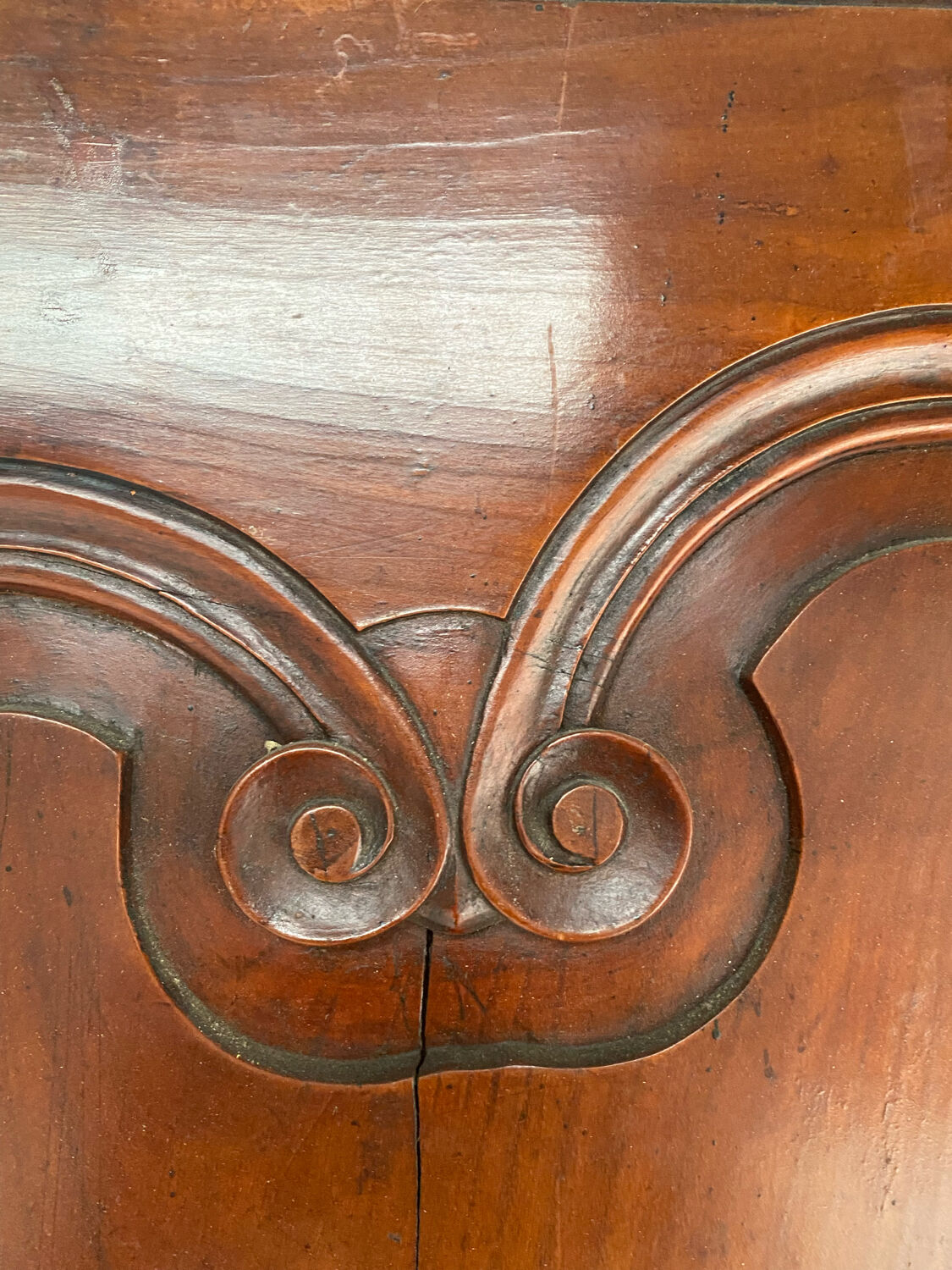 Pair of walnut doors