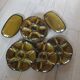 8 old GIEN oyster plates + 2 serving dishes