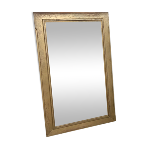 miroir en bois dorée