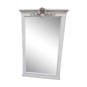 Mirror 19th patinated white  113x180cm