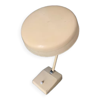 Lampe de bureau années 50 métal écru