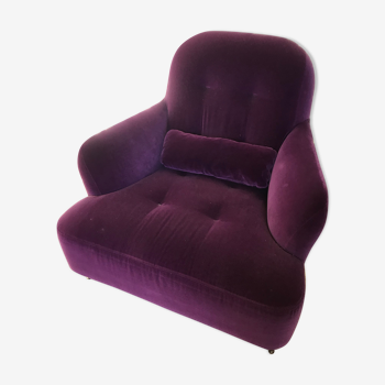 Eric Jourdan's CINNA HARRY Velvet Aubergine Chair