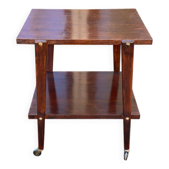 Desserte scandinave chêne foncé brillant