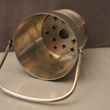 Ice cube bucket in silver metal signed Ercuis