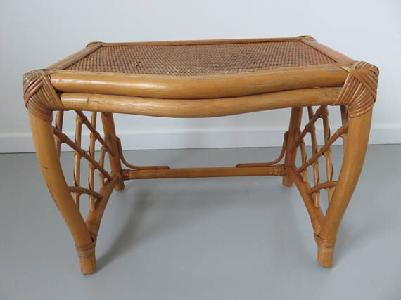 Table bedside or extra rattan Scandinavian 60 70 years