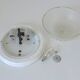 Vintage sconces set of 2 ceiling flush mount lights ice glass Austria 1970s