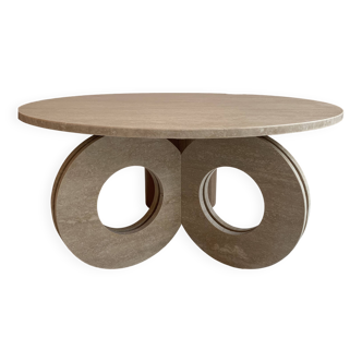 travertine coffee table