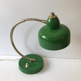 Green metal lamp 1950