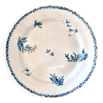 Large 19th century iron earth bird dish Choisy-le-Roi HB & C