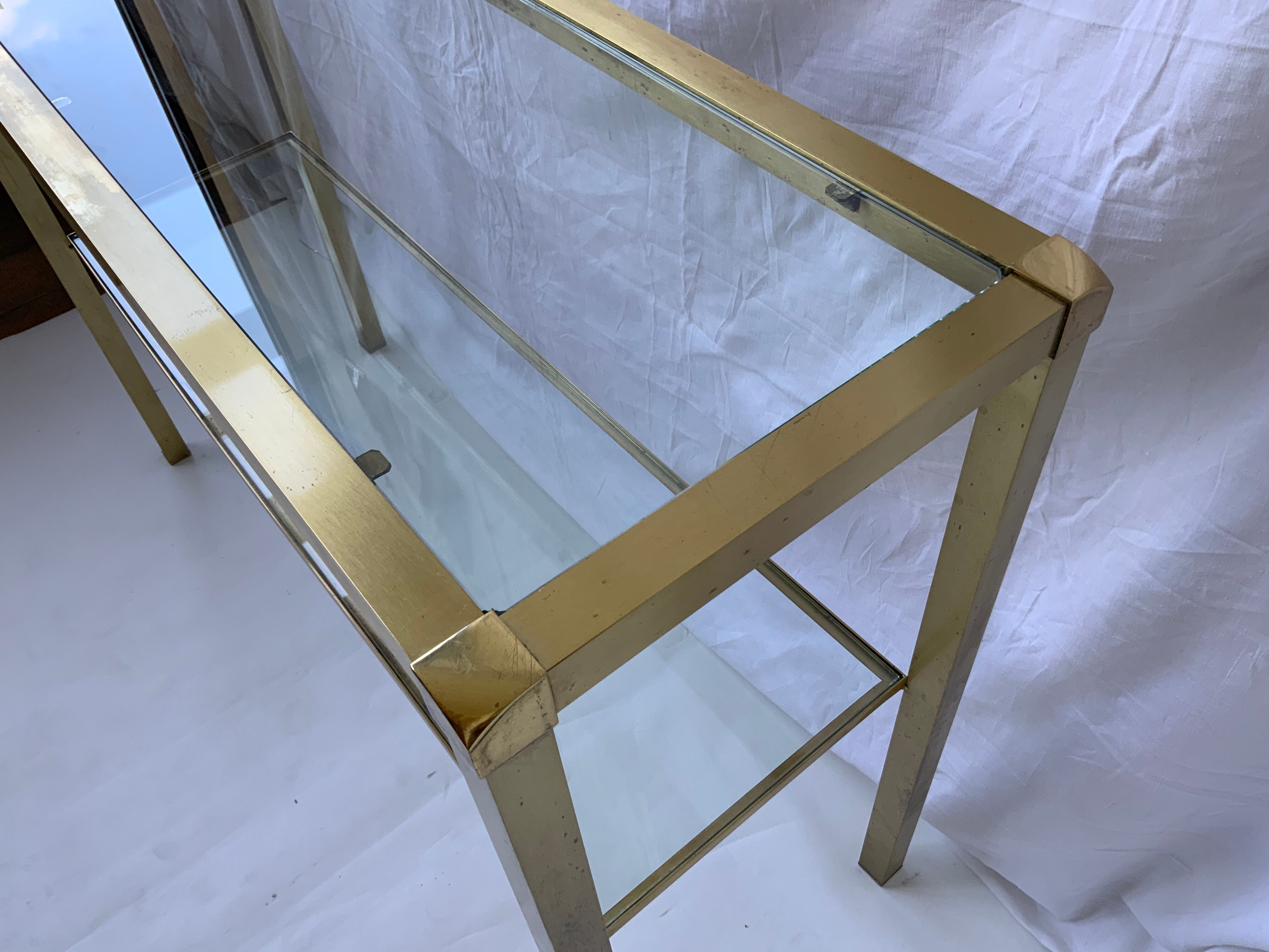 Brass console