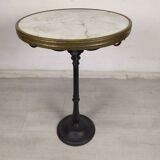 Marble bistro pedestal table