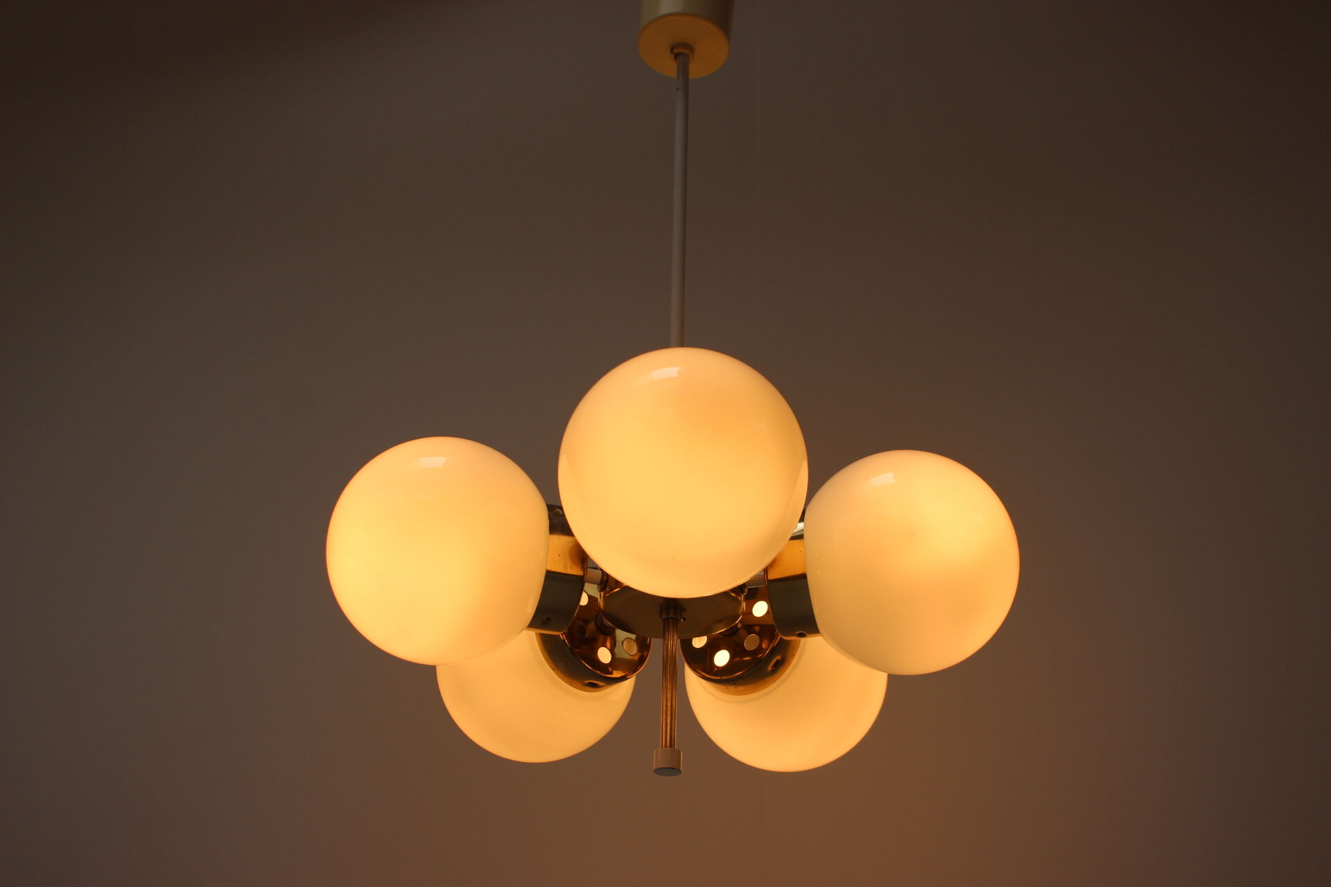 Space Age Chandelier Sputnik by Elektroinstala Decin, 1970s