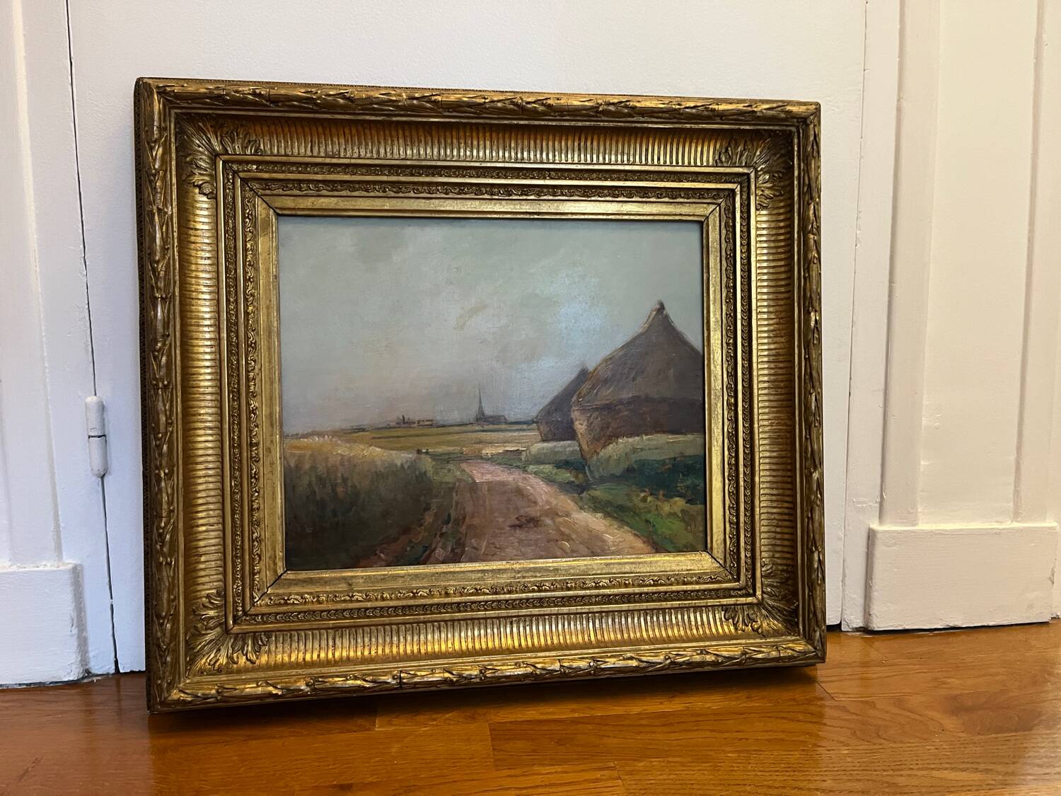 Painting: oil on panel - The millstones