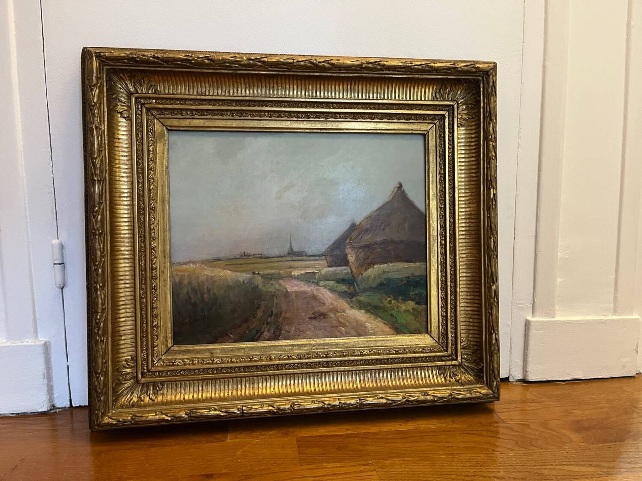 Painting: oil on panel - The millstones