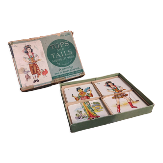 Jeu de cartes vintage Tops and Tails autour du monde