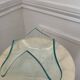 Empty pocket in the shape of a handkerchief in glass