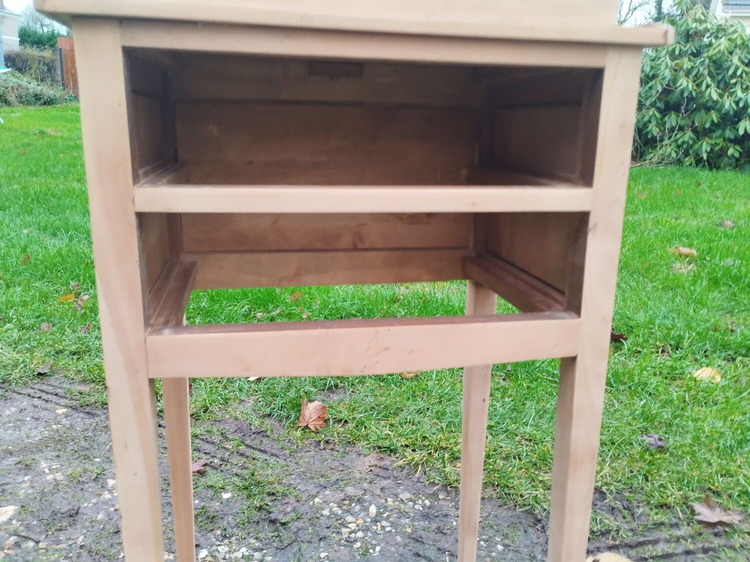 Pair of antique Louis XVI style bedside tables