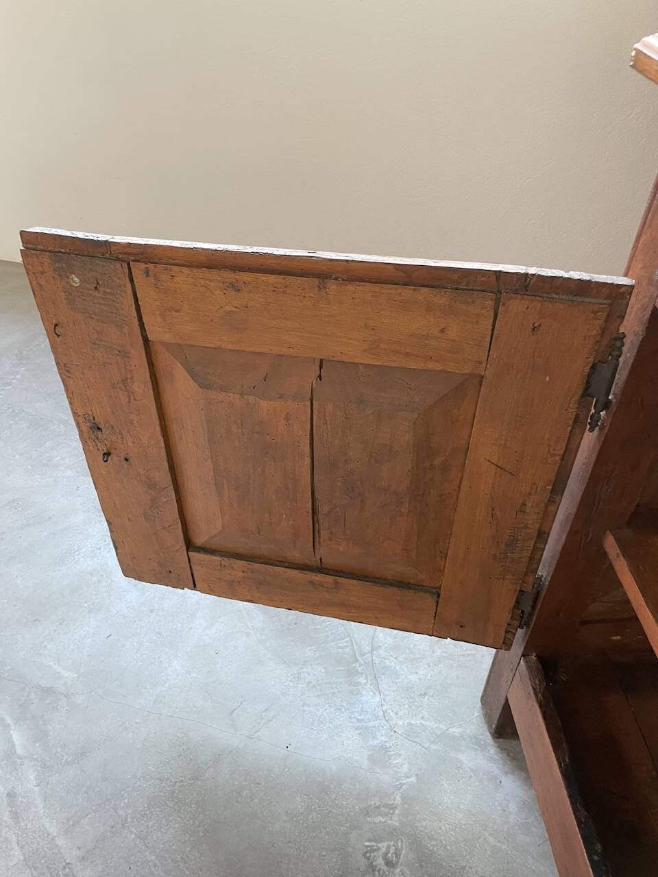 Jam cabinet, folk art furniture, oak, 19th century
