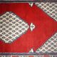 Tapis Vintage Seraband Indien en Laine, Années 1970, Élégance Artisanale