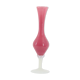 Vase en opaline rose et blanc