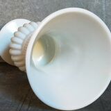Antique milk glass baluster vase early 20th century
