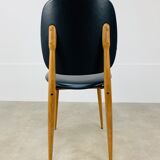 4 Baumann Pegasus chairs, black, 60s