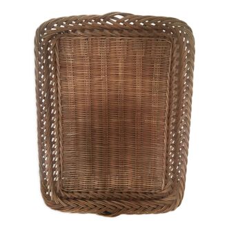Wicker tray from the 1950s