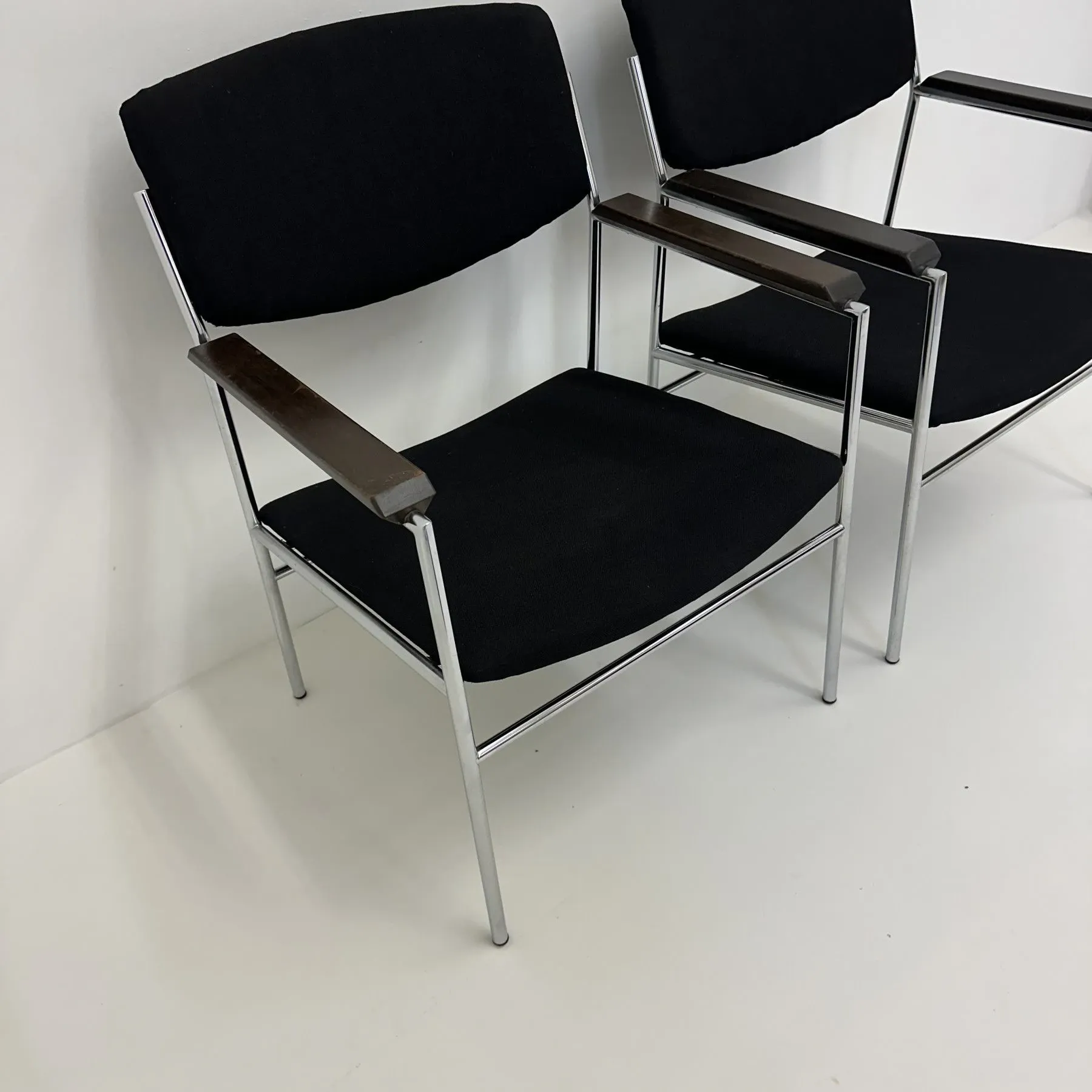 Gijs van der Sluis minimalist lounge chair, 1970s
